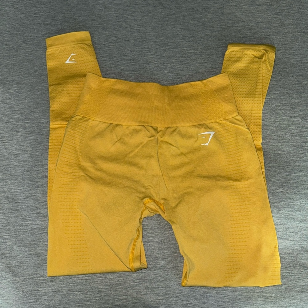Yellow Gymshark Vital Seamless 2.0 leggings
